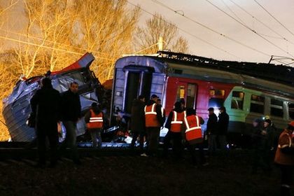 Следователи начали проверку по факту столкновения поездов в Москве