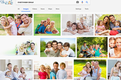 «Счастливой семьей» по версии Google оказалась белая пара с детьми на шее