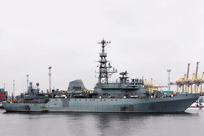 В Петербурге спустили на воду разведывательный корабль «Иван Хурс»