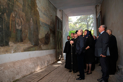 Путин посетил Коневский Рождество-Богородичный мужской монастырь