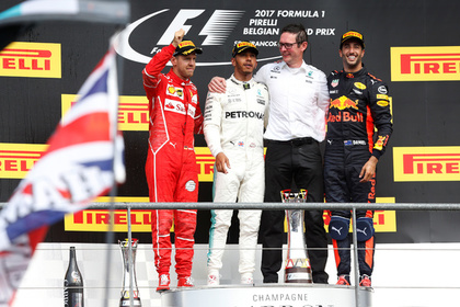 Пилот Mercedes Хэмилтон выиграл Гран-при Бельгии