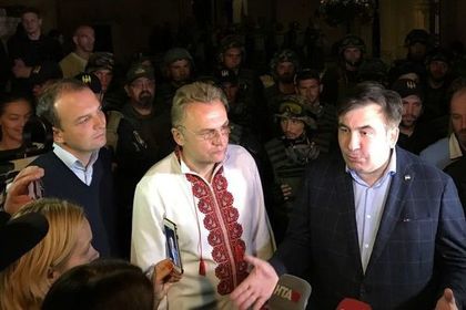 СМИ обнаружили бойцов батальона «Донбасс» среди охраны Саакашвили