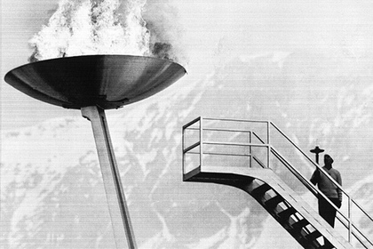 Священный вечный огонь Олимпиады-1964 потух