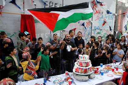Протестующие палестинцы ворвались на арт-вечеринку Бэнкси
