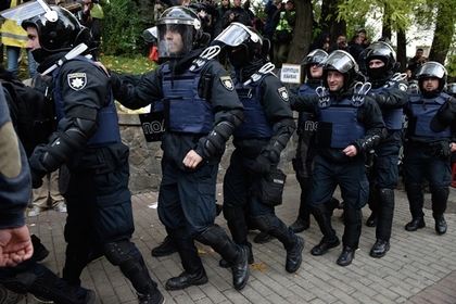 В Одессе побили начальника полиции и его подчиненных