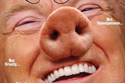 Журналисты превратили Трампа в свинью
