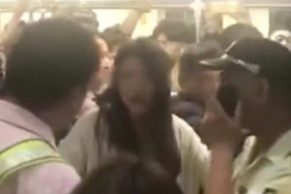Скандалистка парализовала работу китайского метро в час пик